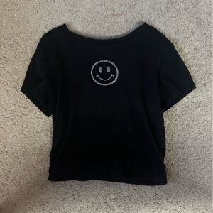 Black smile shirt